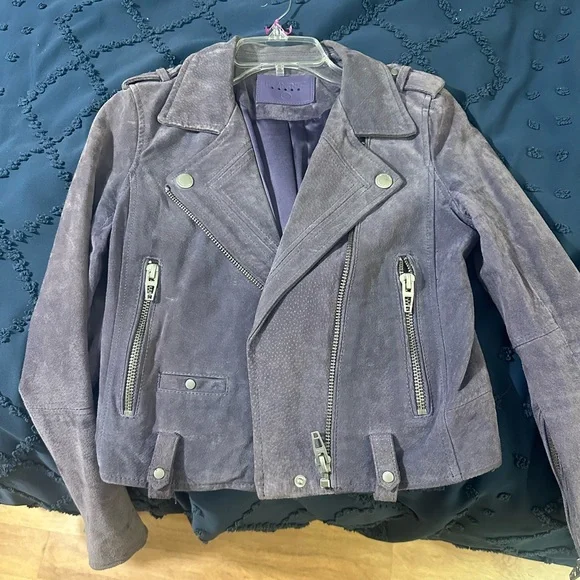 Blank NYC Purple Suede Twilight jacket - Picture 3 of 12